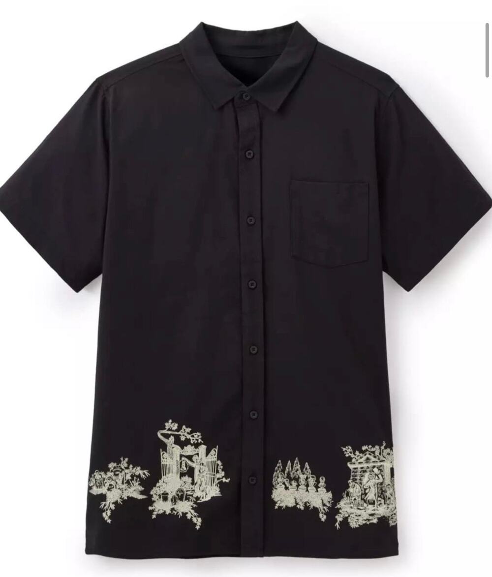 Disney Parks Haunted Mansion Men’s collared shirt
